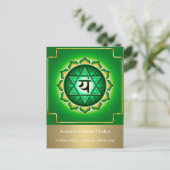 Anahata of hartchakra Briefkaart (Staand voorkant)