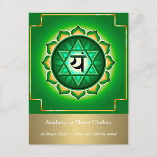 Anahata of hartchakra Briefkaart