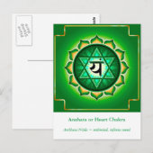 Anahata of hartchakra Briefkaart (Voorkant / Achterkant)