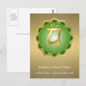 Anahata of hartchakra Briefkaart (Voorkant / Achterkant)