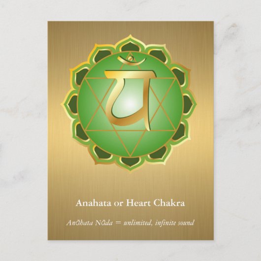 Anahata of hartchakra Briefkaart (Voorkant)