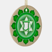 Anahata of Heart de vierde Chakra Keramisch Ornament (Rechts)