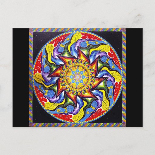 Anahata Pinata Briefkaart (Voorkant)