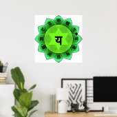 Anahata The Heart Chakra Poster (Thuiskantoor)