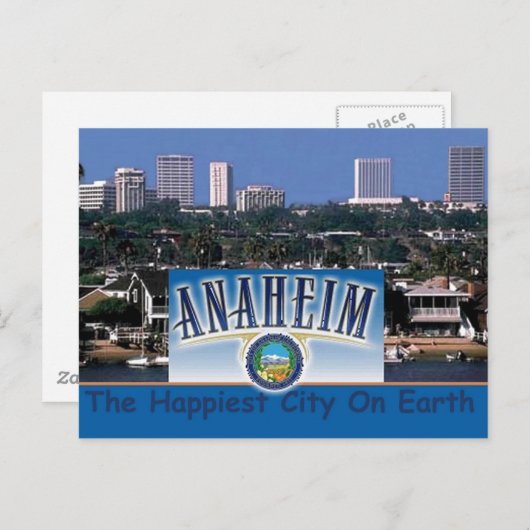 ANAHEIM BRIEFKAART (Voorkant / Achterkant)