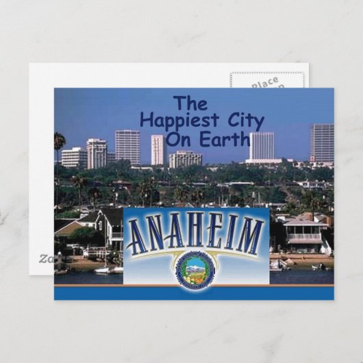ANAHEIM BRIEFKAART (Voorkant / Achterkant)