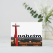 Anaheim CA Skyline met Anaheim in de Sky Briefkaart (Staand voorkant)