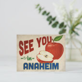 Anaheim California Apple - Vintage Travel Briefkaart (Staand voorkant)