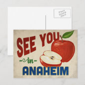 Anaheim California Apple - Vintage Travel Briefkaart (Voorkant / Achterkant)