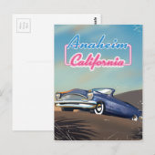 Anaheim California reisposter Briefkaart (Voorkant / Achterkant)