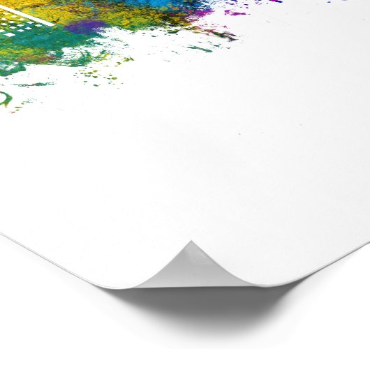 Anaheim California Skyline Poster (Hoek)