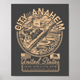 ANAHEIM CALIFORNIA  - STAD ANAHEIM CA POSTER