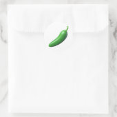 Anaheim Chili Plastic 3D – Glanzend rond etiket (Tas)