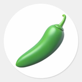 Anaheim Chili Plastic 3D – Glanzend rond etiket
