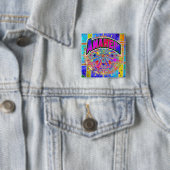Anaheim Cosmic Unity Knop Vierkante Button 5,1 Cm (In situ)