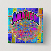 Anaheim Cosmic Unity Knop Vierkante Button 5,1 Cm (Voorkant)