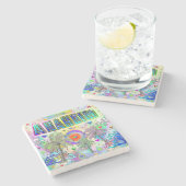 Anaheim Deep Dream Onderzetter (Zijkant)