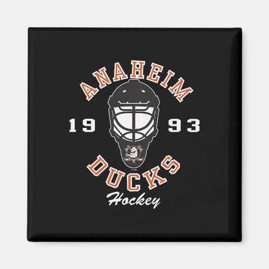 Anaheim Ducks Hockey Mask Black Officially License Magneet (Voorkant)