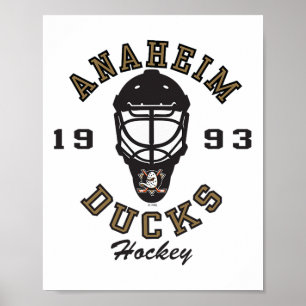 Anaheim Ducks Hockey Mask Oranje Officieel Gelicen Poster
