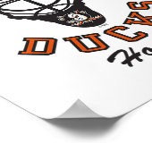 Anaheim Ducks Hockey Mask White Officially License Poster (Hoek)