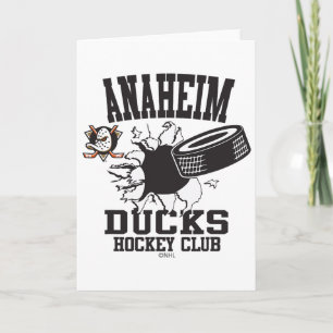 Anaheim Ducks Hockey Puck Burst Oranje Officieel  Kaart