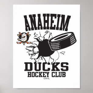 Anaheim Ducks Hockey Puck Burst Oranje Officieel Poster