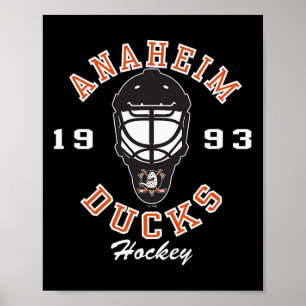 Anaheim Ducks Hockeymask Zwart Officieel Gelicenti Poster