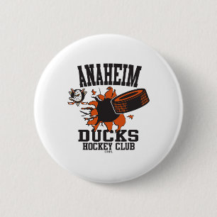 Anaheim Ducks Hockeypuck barst Officieel Gelicenti Ronde Button 5,7 Cm