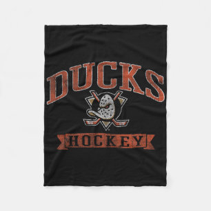 Anaheim Ducks Vintage Hockey Zwart Nhl Officieel  Fleece Deken
