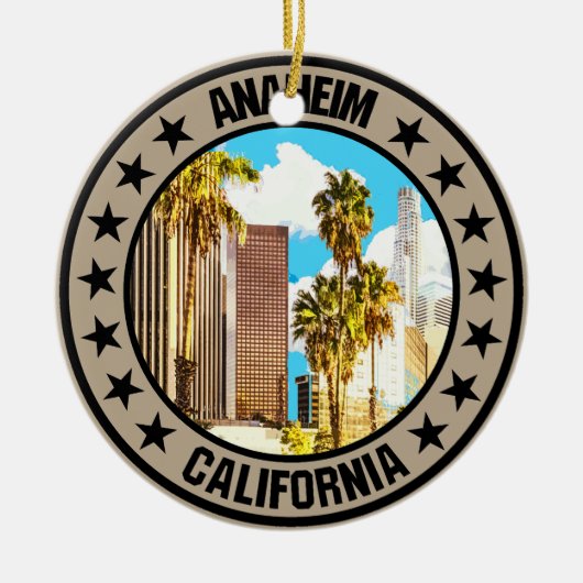Anaheim Keramisch Ornament (Voorkant)