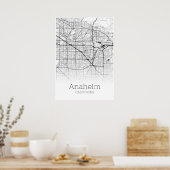 Anaheim Map - Californië - City Map Poster (Keuken)
