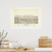 Anaheim. Panoramische kaart (0025A) - Onherstelbaa Poster (Keuken)