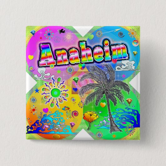 Anaheim Quadro Seasons Button (Voorkant)