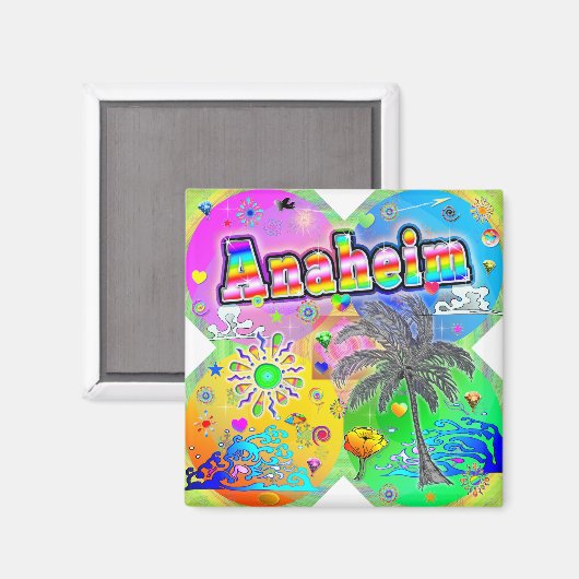 Anaheim Quadro Seasons Magnet (Voorkant / Achterkant)