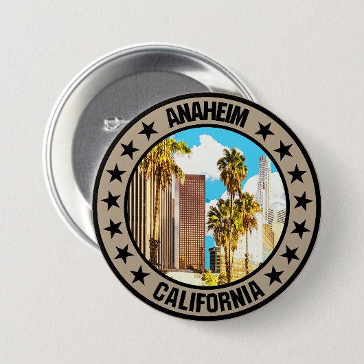 Anaheim Ronde Button 7,6 Cm (Voorkant /achterkant)