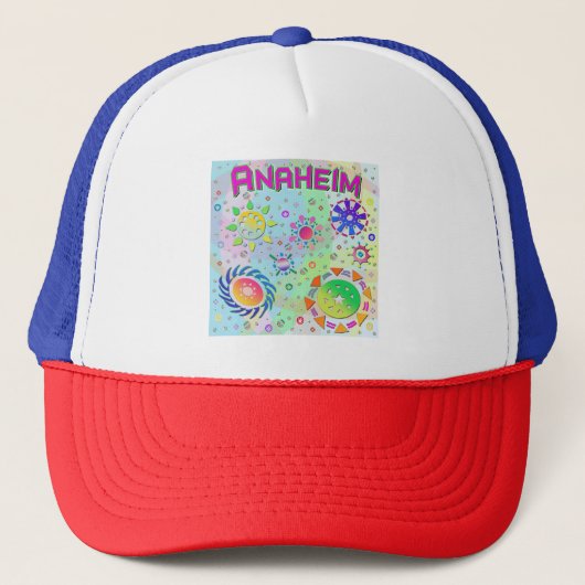 Anaheim Seven Suns & Energy Hoed Trucker Pet (Voorkant)