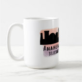 Anaheim Skyline Latitude en Longitude Koffiemok (Links)