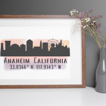 Anaheim Skyline Latitude en Longitude