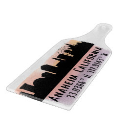 Anaheim Skyline Latitude en Longitude Snijplank