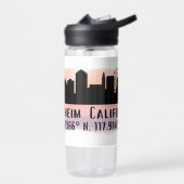 Anaheim Skyline Latitude en Longitude Waterfles (Links)