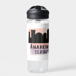 Anaheim Skyline Latitude en Longitude Waterfles