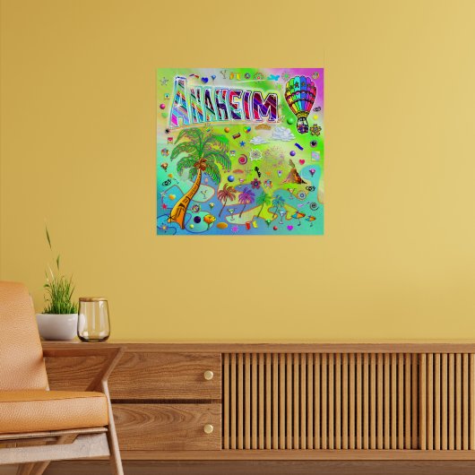 Anaheim tijdloos melodie Poster (Woonkamer 2)