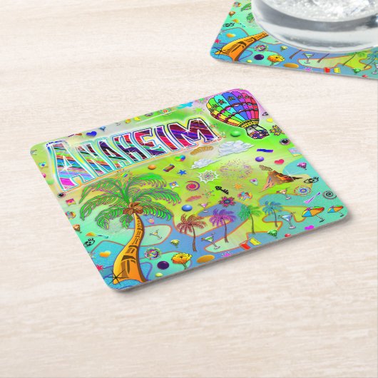 Anaheim Timeless Melody Coaster Kartonnen Onderzetters (Schuin)