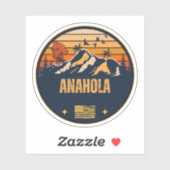 Anahola, Hawaii Sticker (Vel)