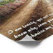 Anais Nin citeert over eenzaamheid: prachtige wand Poster (Hoek)