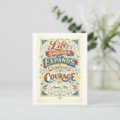Anais Nin Courage Quotation Briefkaart (Staand voorkant)