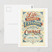 Anais Nin Courage Quotation Briefkaart (Voorkant / Achterkant)