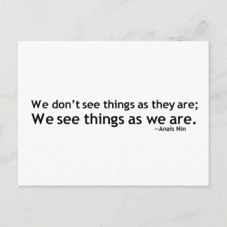 Anais Nin Motivatie offerte Briefkaart