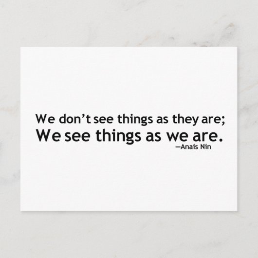 Anais Nin Motivatie offerte Briefkaart (Voorkant)