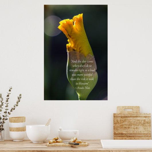 Anais Nin Quote Inspirerend Poster (Keuken)